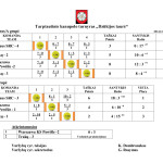 2014 Dzukijos taure U - 14 lentele